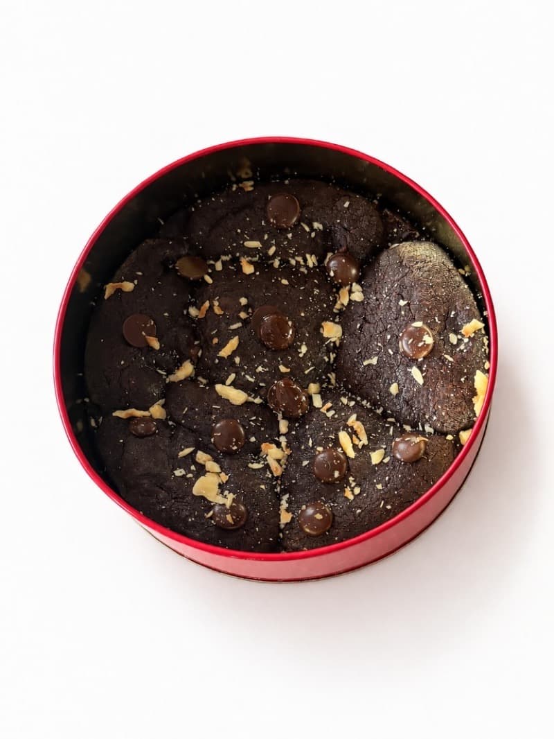 Chocolate Nutella Cookie Tin