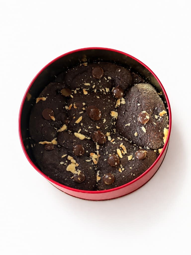 Chocolate Nutella Cookie Tin