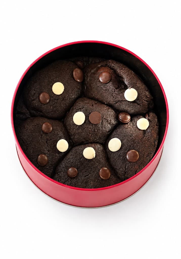Triple Chocolate Cookie Tin